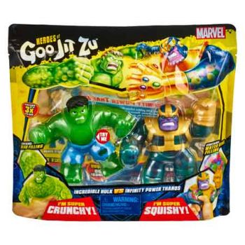 Heroes of Goo Jit Zu Marvel Series 4 Versus Pack - Hulk vs Thanos