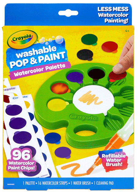 Crayola Washable Pop & Paint Watercolor Palette