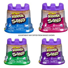 Kinetic Sand Castle Container 5oz assorted ( ONLY SOLD in Display of 6 )