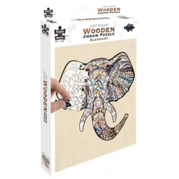 Puzzle Master Wooden Puzzle 137pce - Elephant