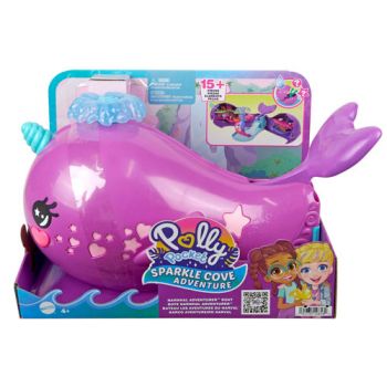Polly Pocket Sparkle Cover Narwhal Boat