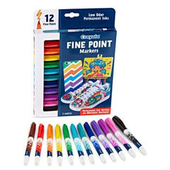 Crayola 12pk Fine Line Point Markers