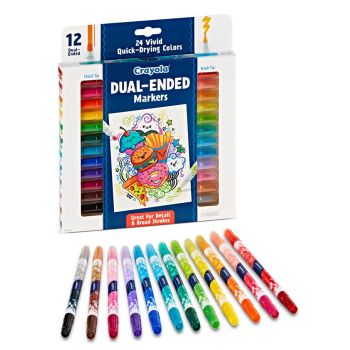 Crayola 12pk Dual-Ended Markers