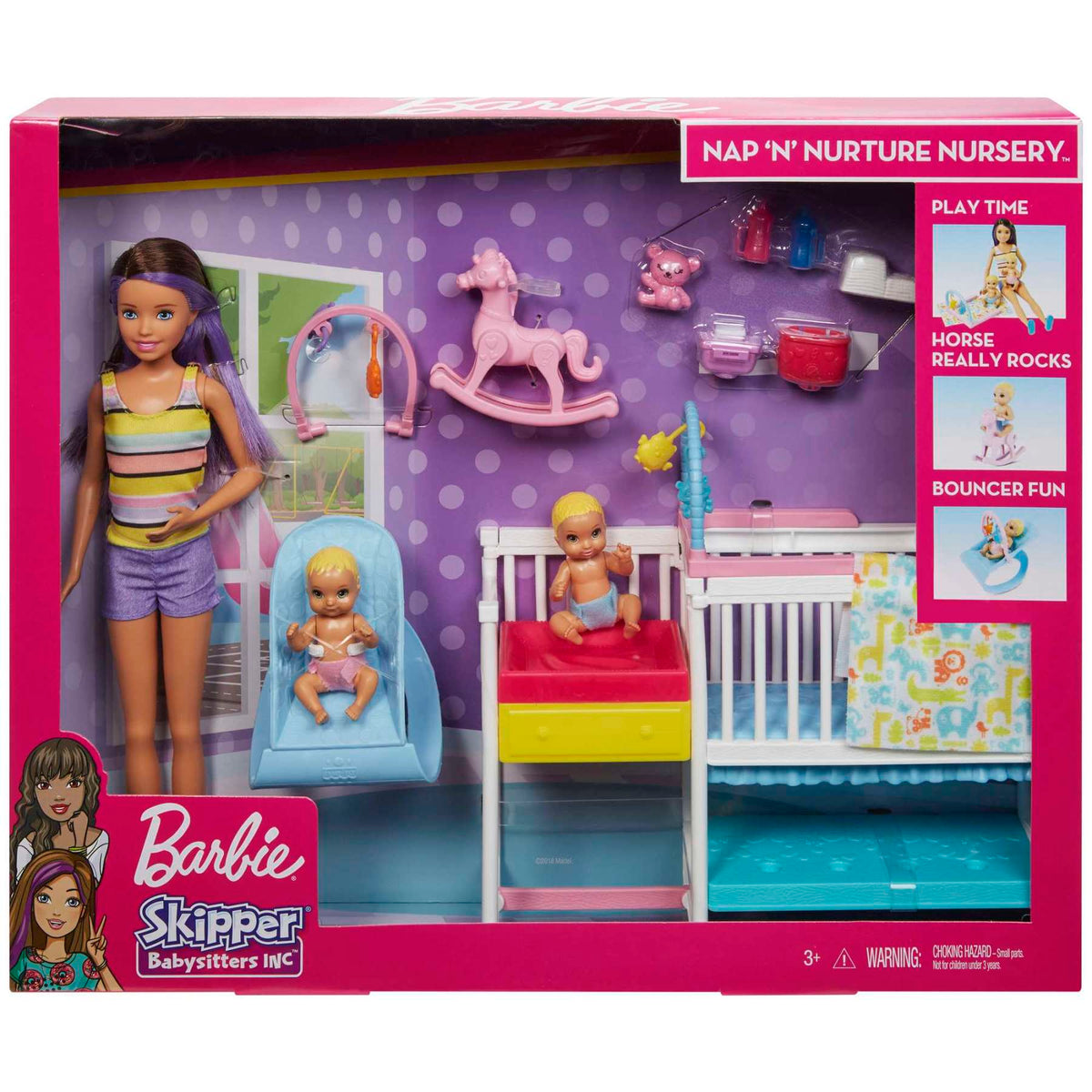 Barbie - Family - Babysitter Nap N' Nurture Nursery Playset